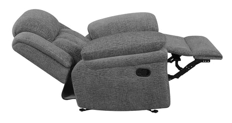 Glider Recliner - Bahrain Upholstered Glider Recliner Charcoal