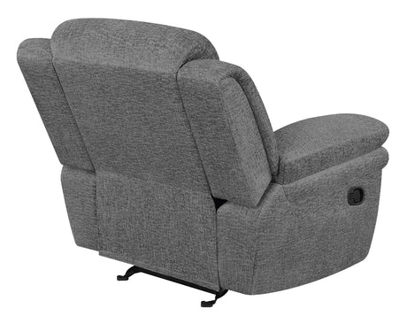 Glider Recliner - Bahrain Upholstered Glider Recliner Charcoal