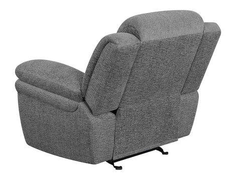 Glider Recliner - Bahrain Upholstered Glider Recliner Charcoal