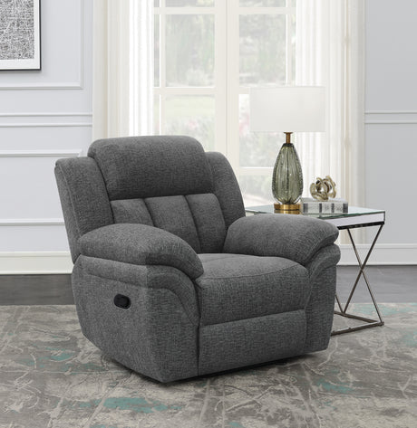 Glider Recliner - Bahrain Upholstered Glider Recliner Charcoal