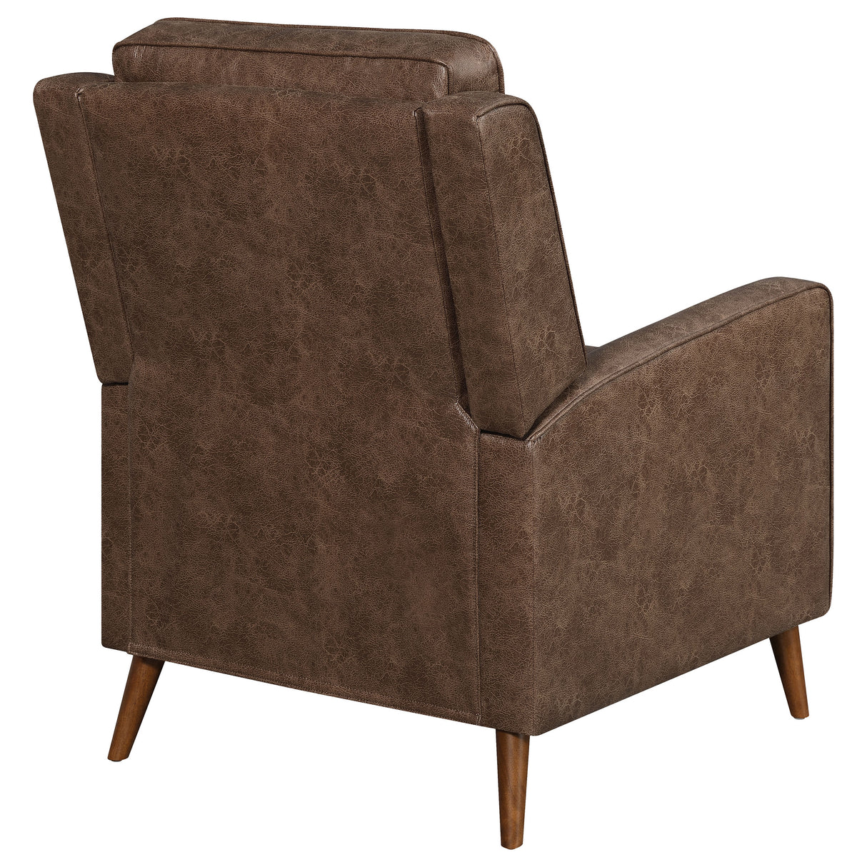 Push Back Recliner - Davidson Upholstered Tufted Push Back Recliner Brown