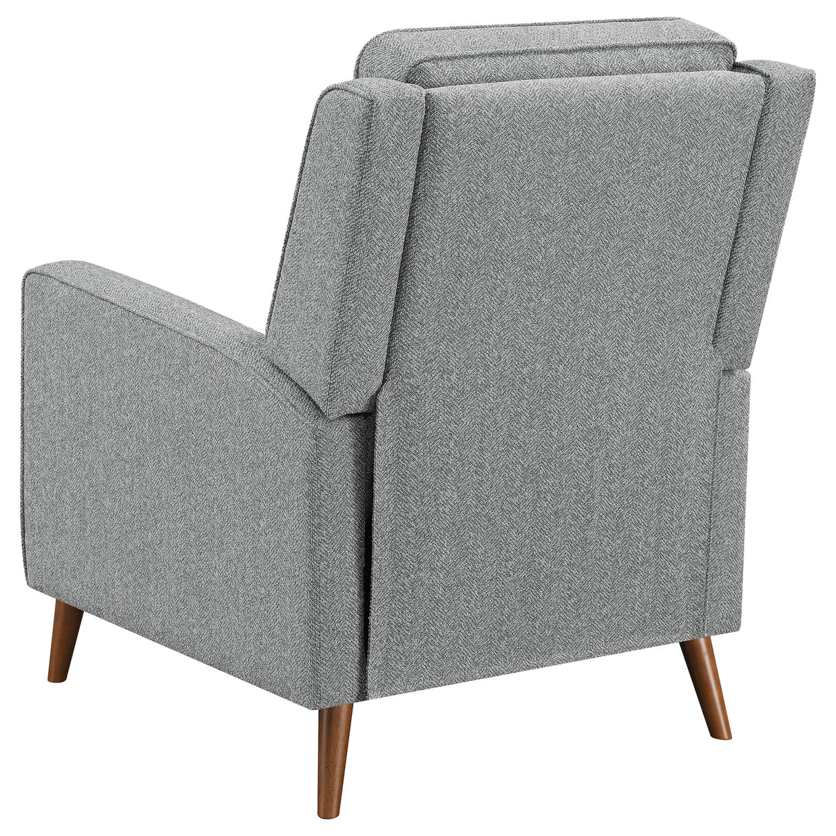 Push Back Recliner - Davidson Upholstered Tufted Push Back Recliner Grey