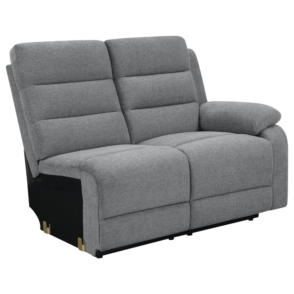 David 3 - piece Upholstered Motion Sectional with Pillow Arms Smoke | Coaster | Home Elegance USA