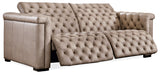 Savion 2 Over 2 Sofa With Power Recline & Power Headrest Giovanni Taupe - Beige by Hooker Furniture - View 4