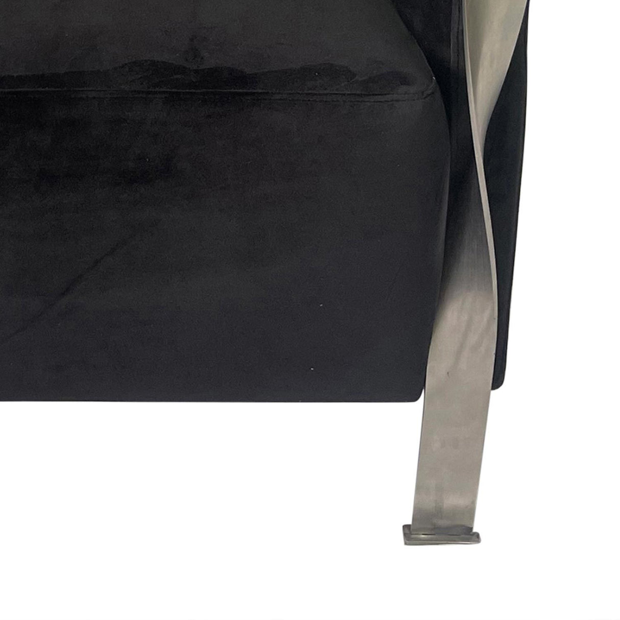 Gunmetal Grey and Silver Sofa Chair - Home Elegance USA