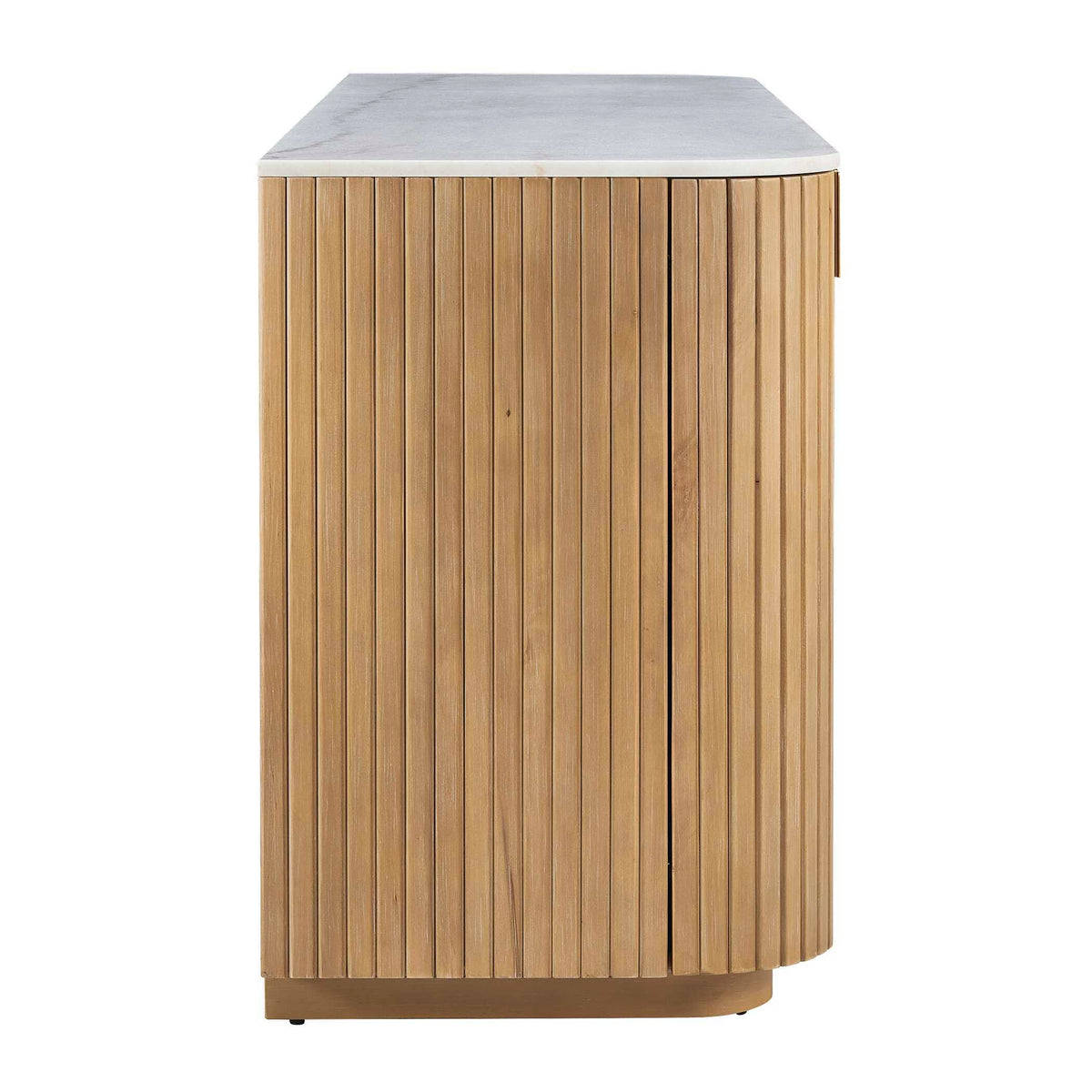 Arik 4 Door Walnut Cabinet Woodtone - Light Brown by Uttermost - View 5