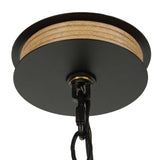 Palm Royal 8 Light Indoor-Outdoor Chandelier Black / Light Brown - Light Brown / Black by Uttermost - View 10