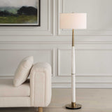 Faro White Marble Floor Lamp by Uttermost - View 2
