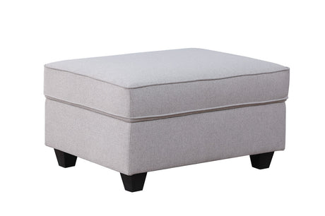 Cooper 125' Light Gray Linen 7Pc Reversible L-Shape Sectional Sofa with Ottoman and Cupholder - sold by Home Elegance USA