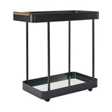 Vesper Iron Bar Cart - Black by Uttermost - View 5