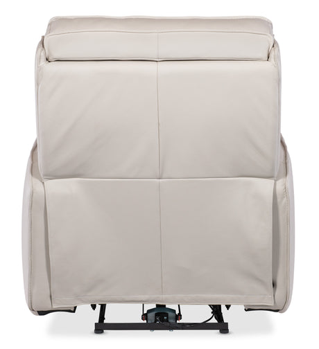 Miles Zero Gravity Power Recliner With Power Headrest - White by Hooker Furniture - View 4