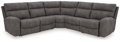 Ashley Slate Next - Gen DuraPella 61003S6 5 - Piece Power Reclining Sectional - 61003S6 - Home Elegance USA - 1