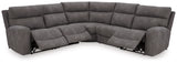 Ashley Slate Next - Gen DuraPella 61003S6 5 - Piece Power Reclining Sectional - 61003S6 - Home Elegance USA - 5