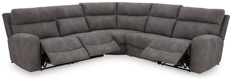 Ashley Slate Next - Gen DuraPella 61003S6 5 - Piece Power Reclining Sectional - 61003S6 - Home Elegance USA - 5