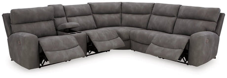 Ashley Slate Next - Gen DuraPella 61003S7 6 - Piece Power Reclining Sectional - 61003S7 - Home Elegance USA - 9