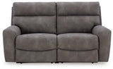 Ashley Slate Next - Gen DuraPella 61003S1 2 - Piece Power Reclining Sectional Loveseat - 61003S1 - Home Elegance USA - 1