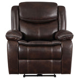 Power Recliner - Sycamore Upholstered Power Recliner Chair Dark Brown