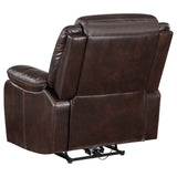 Power Recliner - Sycamore Upholstered Power Recliner Chair Dark Brown