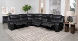 3 Pc Power Sectional - Sycamore Upholstered Power Reclining Sectional Sofa Dark Grey | Coaster | Home Elegance USA