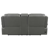 Flamenco 2 - piece Tufted Upholstered Power Living Room Set Charcoal | Coaster | Home Elegance USA