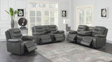 Flamenco 3 - piece Tufted Upholstered Power Living Room Set Charcoal | Coaster | Home Elegance USA