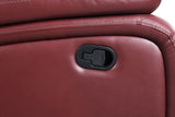 Camila Upholstered Motion Reclining Loveseat Red Faux Leather | Coaster | Home Elegance USA