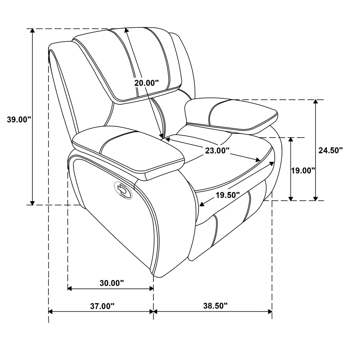 Glider Recliner - Camila Upholstered Glider Recliner Chair Red Faux Leather