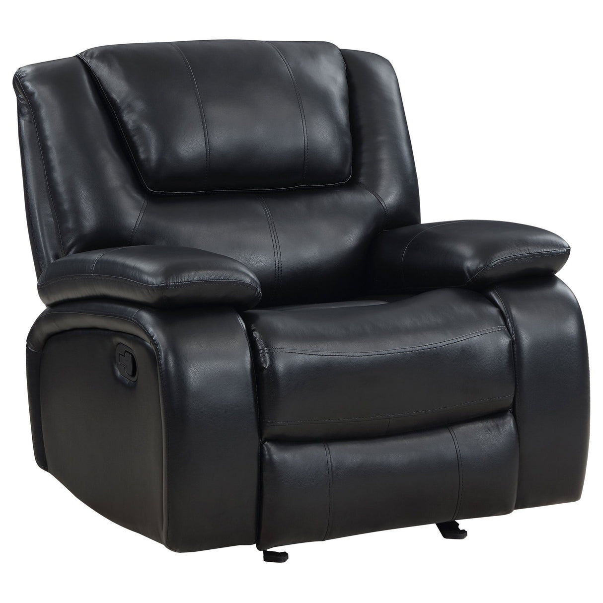 Camila 3 - piece Upholstered Motion Reclining Sofa Set Black | Coaster | Home Elegance USA