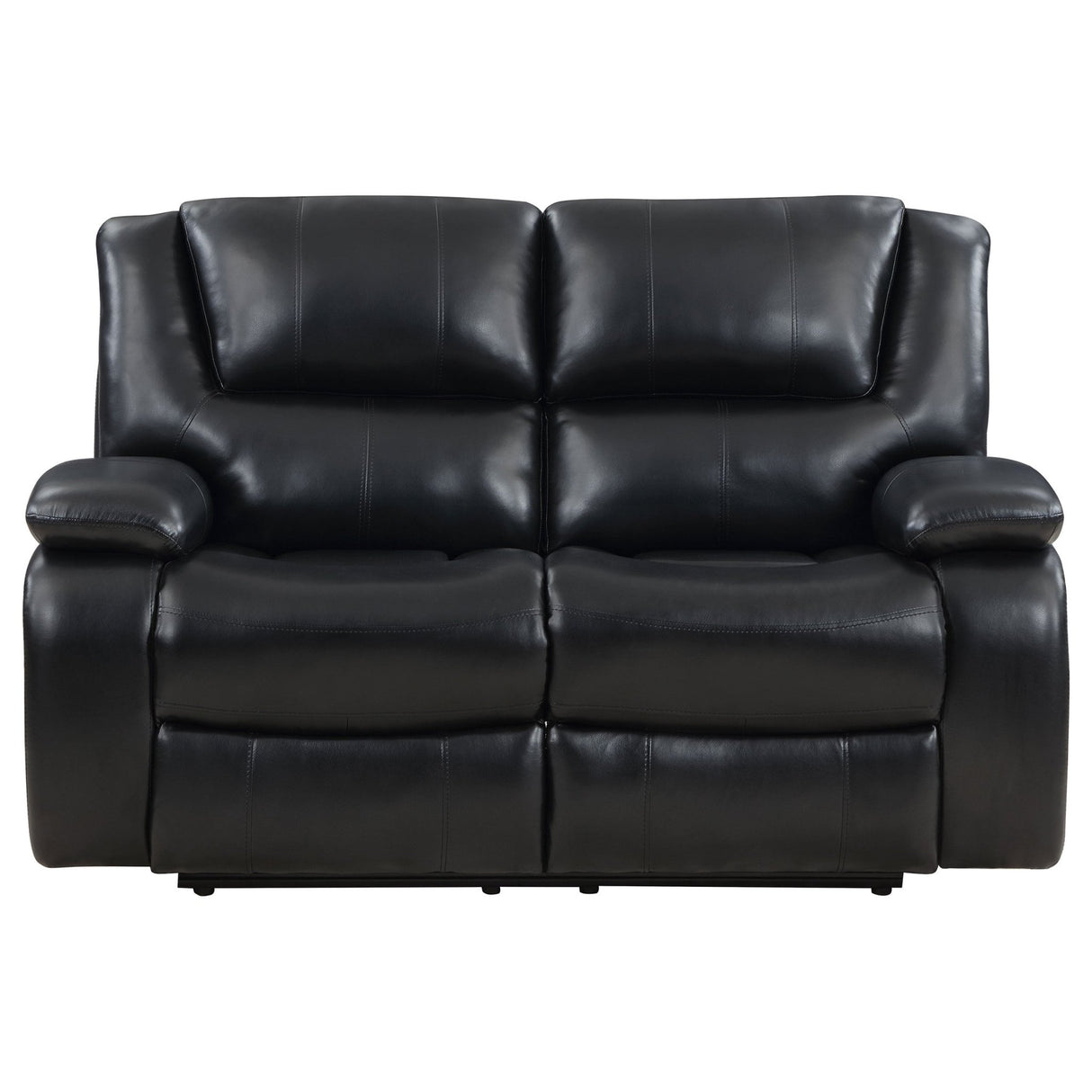 Camila Upholstered Motion Reclining Loveseat Black | Coaster - 610245 - Home Elegance USA - 5