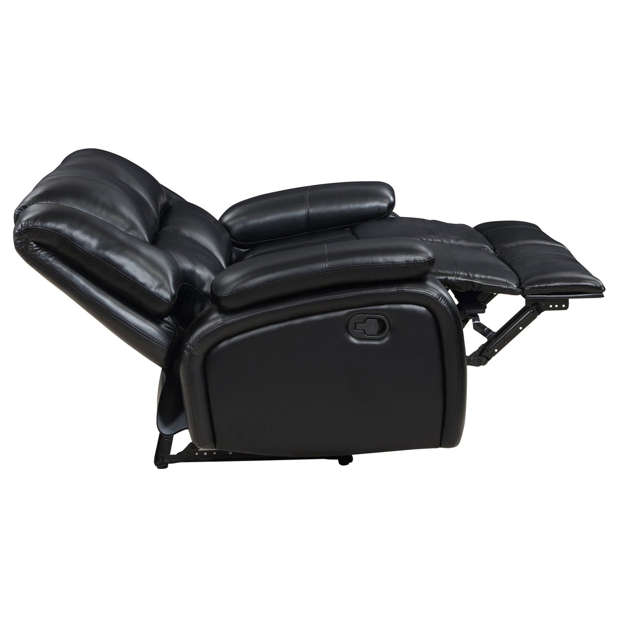 Camila Upholstered Motion Reclining Loveseat Black | Coaster - 610245 - Home Elegance USA - 7