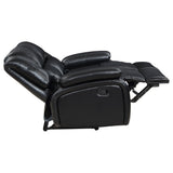 Camila Upholstered Motion Reclining Loveseat Black | Coaster | Home Elegance USA