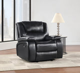 Glider Recliner - Camila Upholstered Glider Recliner Chair Black