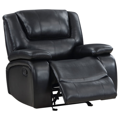 Glider Recliner - Camila Upholstered Glider Recliner Chair Black