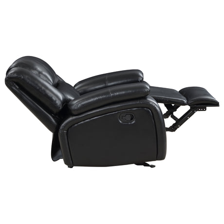 Glider Recliner - Camila Upholstered Glider Recliner Chair Black