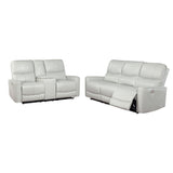 Power Sofa 2 Pc Set - Greenfield 2-piece Upholstered Power Reclining Sofa Set Ivory