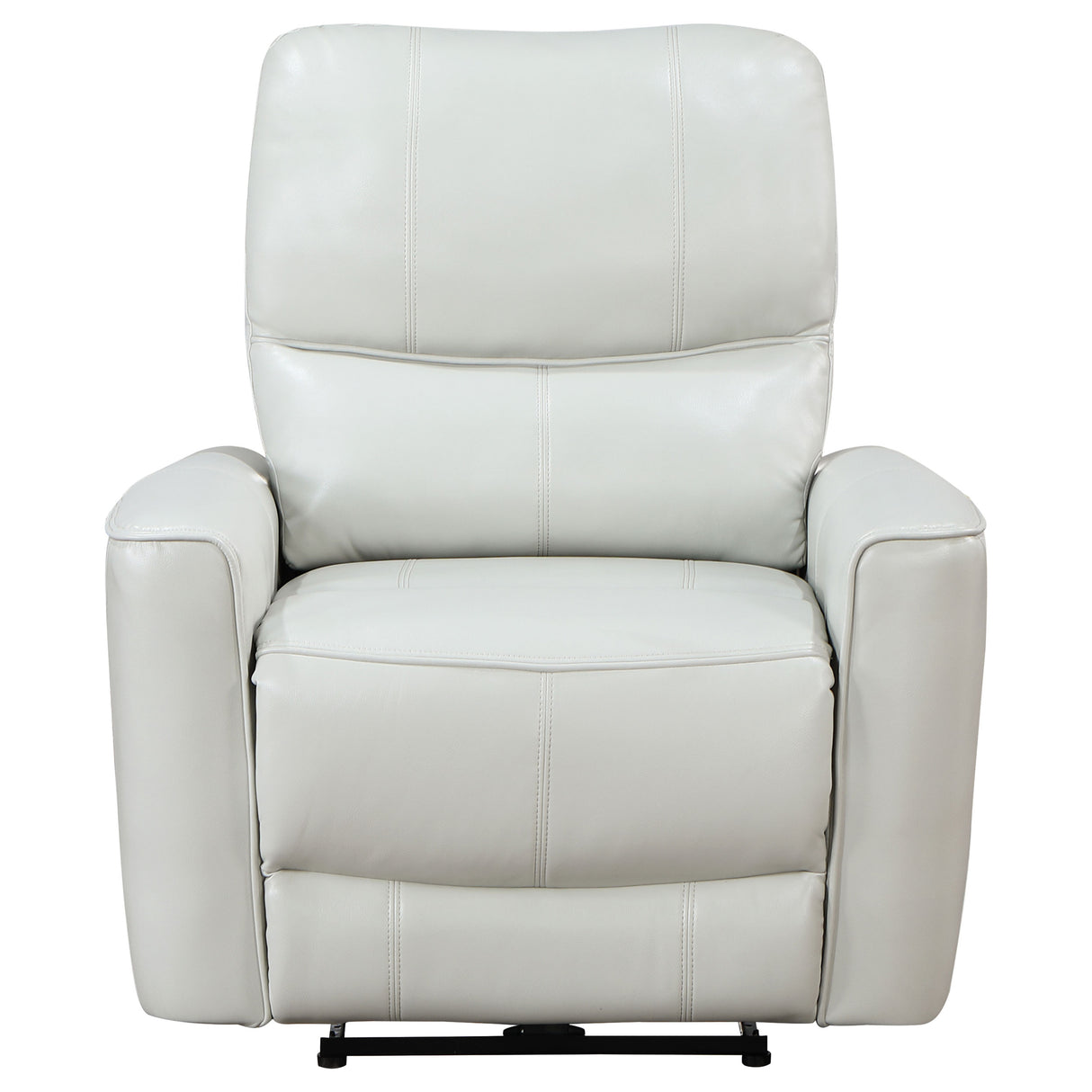 Power Recliner  - Greenfield Upholstered Power Recliner Chair Ivory