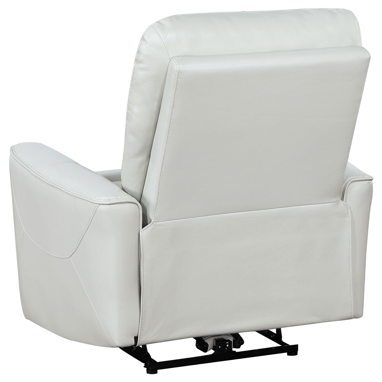 Power Recliner  - Greenfield Upholstered Power Recliner Chair Ivory