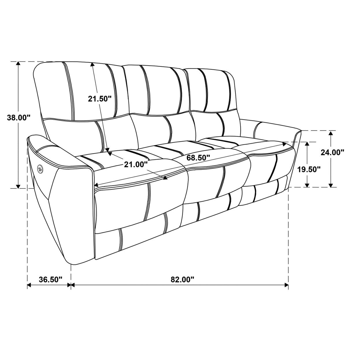 Power Sofa 2 Pc Set - Greenfield 2-piece Upholstered Power Reclining Sofa Set Saddle Brown