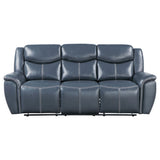 Motion Sofa 2 Pc Set - Sloane 2-piece Upholstered Motion Reclining Sofa Set Blue