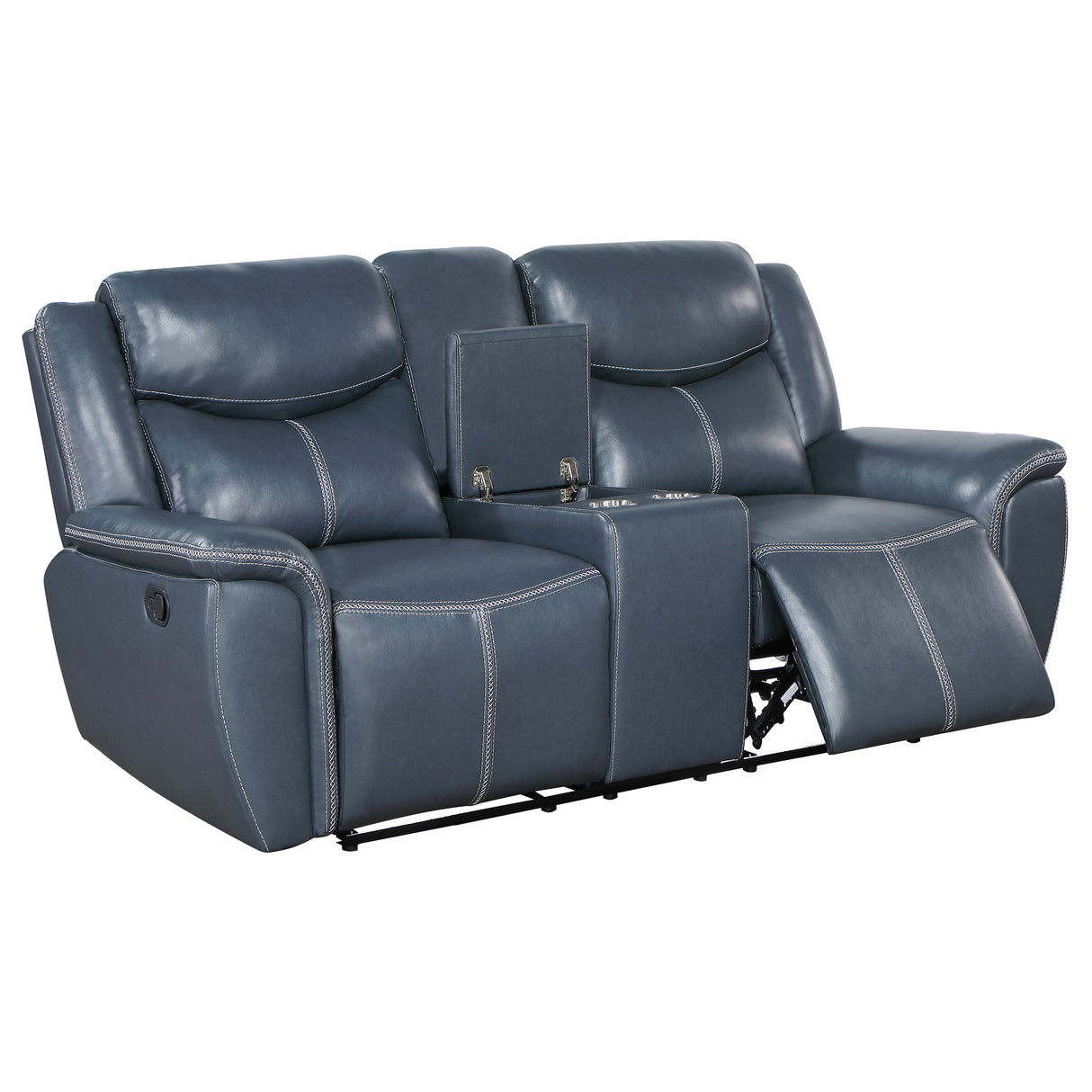 Motion Sofa 2 Pc Set - Sloane 2-piece Upholstered Motion Reclining Sofa Set Blue