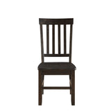 Acme - Maisha Side Chair (Set-2) 61032 Rustic Walnut Finish