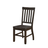 Acme - Maisha Side Chair (Set-2) 61032 Rustic Walnut Finish