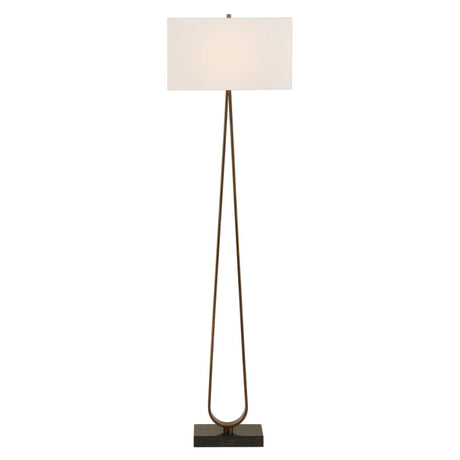 Galloway Minimalist Floor Lamp - Bronze / Black by Uttermost - View 4