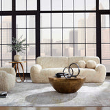 Abide Rounded Sheepskin Sofa - Beige by Uttermost - View 3
