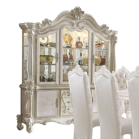 Acme - Versailles Buffet & Hutch 61134 Bone White Finish