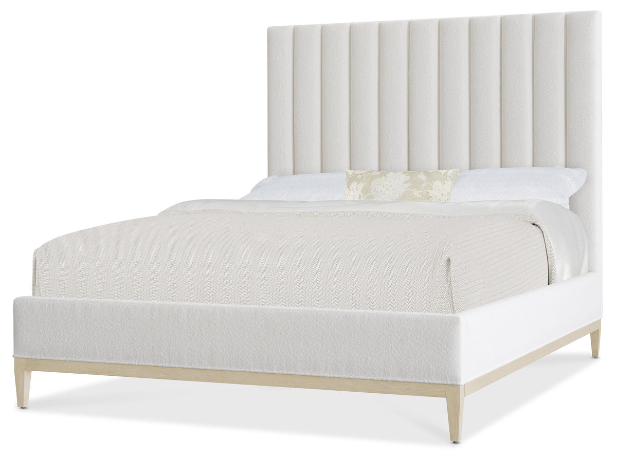 Cascade California King Upholstered Bed - White | Hooker Furniture