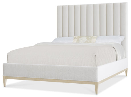 Cascade California King Upholstered Bed - White | Hooker Furniture