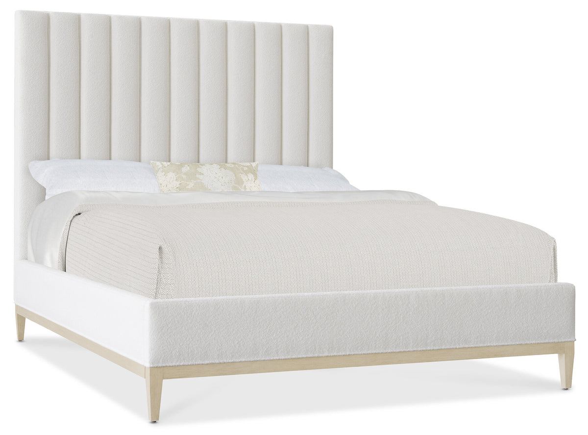 Cascade California King Upholstered Bed - White | Hooker Furniture