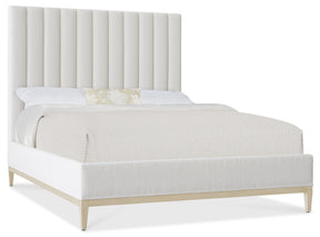 Cascade California King Upholstered Bed - White | Hooker Furniture