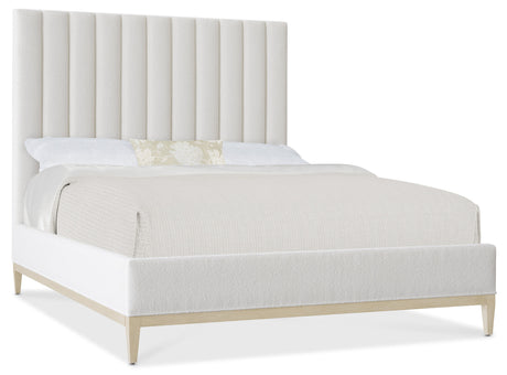 Cascade California King Upholstered Bed - White | Hooker Furniture